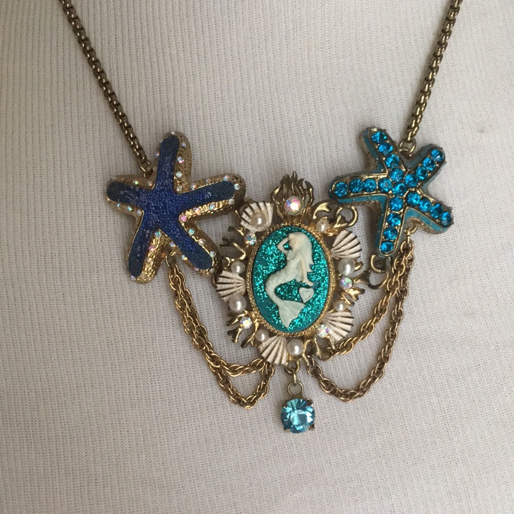 Betsey Johnson mermaid necklace